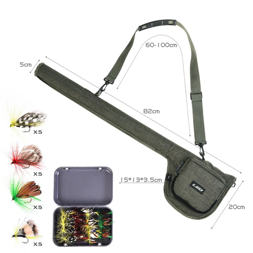 Juego de señuelos para caña de pescar con mosca, Set de bolsa de carrete de pesca con mosca de fibra de carbono de 9 pies, 2,74 m, 4/5, 5/6, 6/7, 7/8 - imagen 2