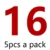 16  5pcs per pack