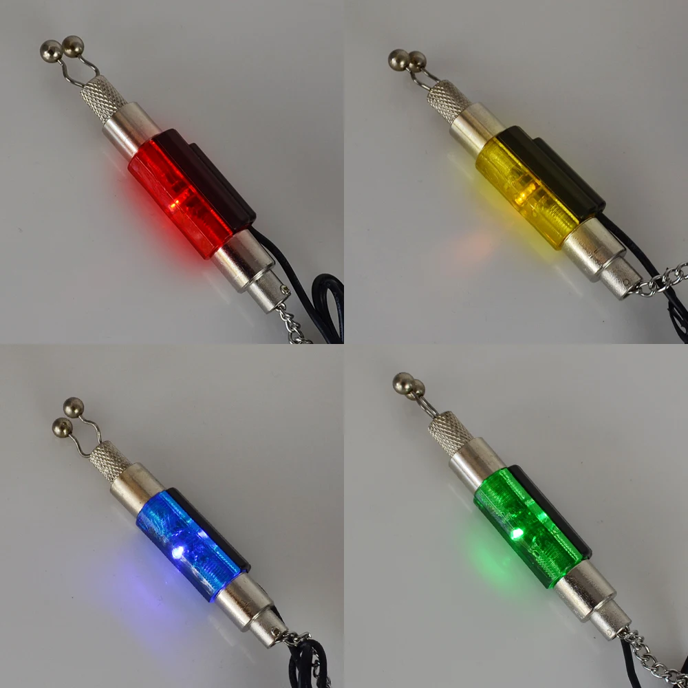 4 unidades de pesca de carpa LED Swinger alarmas de pesca indicador aparejos de pesca - imagen 4