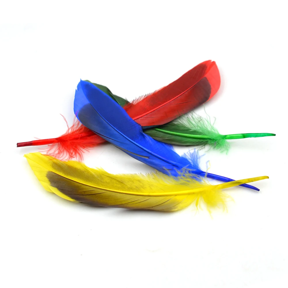 MNFT pluma de pato para alas de mosca, serpentinas de colas, Material de atado de moscas secas, 10 ~ 15cm, 50 unidades - imagen 3