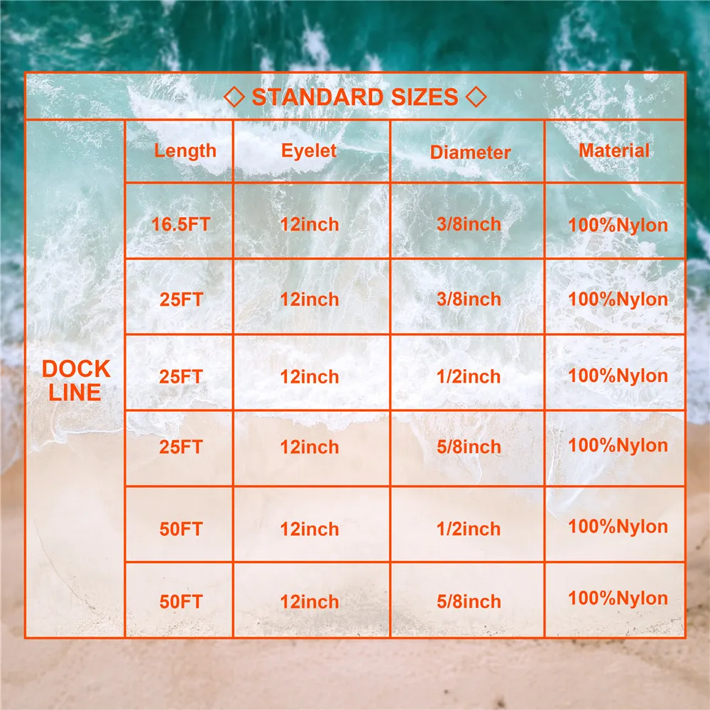 Cuerda de amarre de nailon para barco, cuerda de acoplamiento de doble trenza negra, 16,5 pies, 25 pies, 50 pies, 1 unidad/3 piezas - imagen 3