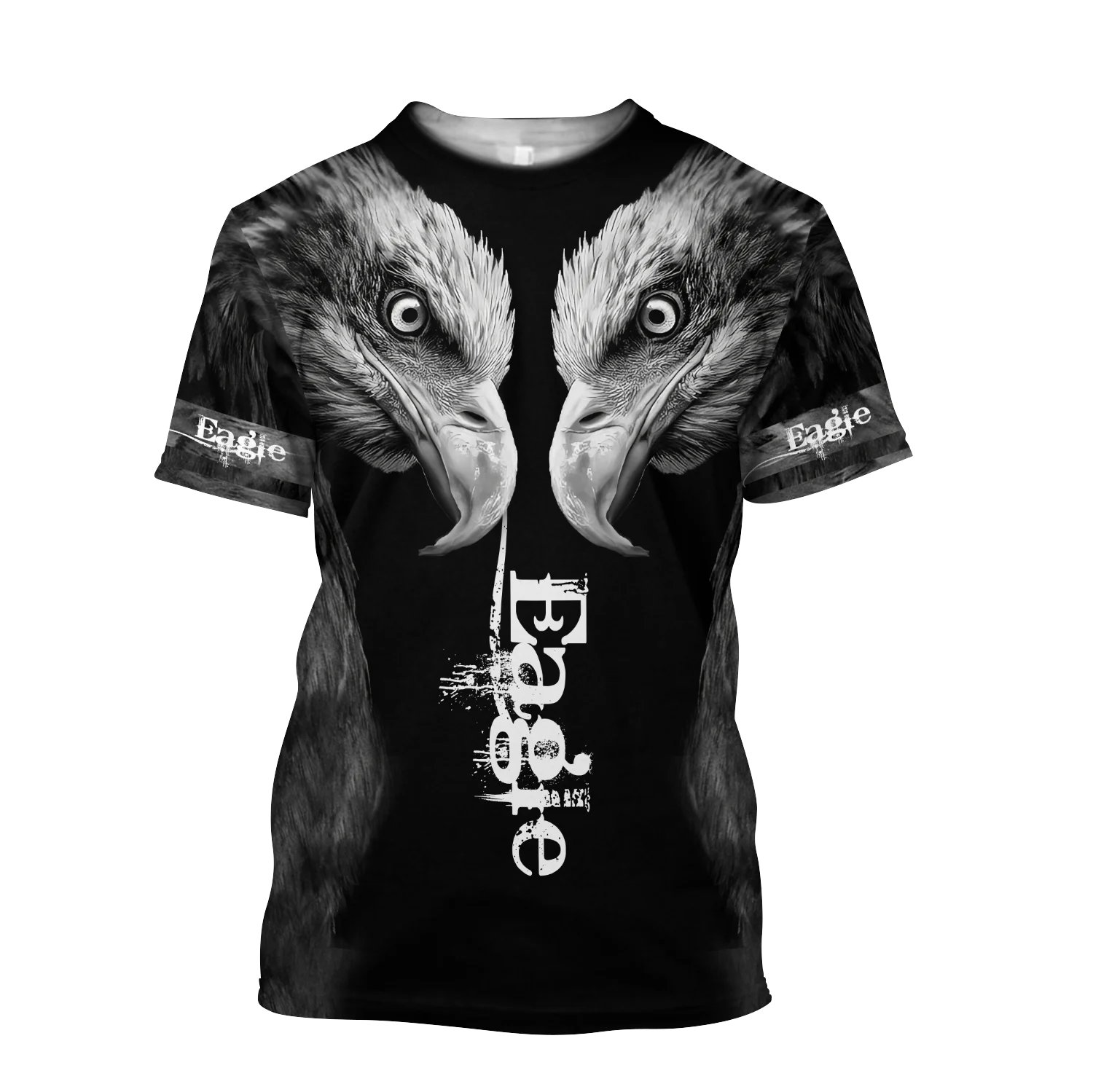Camiseta Hipster de verano para hombre, camiseta de manga corta con estampado 3D de tatuaje de águila y Animal hermoso, camisetas informales Unisex TX0196 - imagen 4