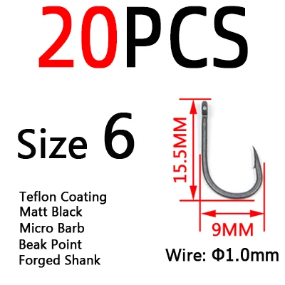 20pcs  Size 6