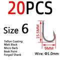 20pcs  Size 6