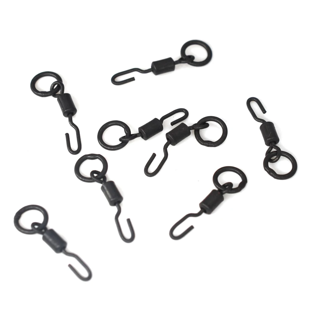 MNFT 10 Uds. Spinner giratorio de cambio rápido para pesca de carpa, aparejo de aparejo, aparejos de Ronnie, anillos giratorios para aparejos de pesca, accesorios - imagen 4