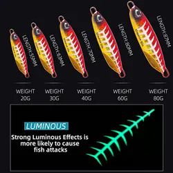 Seafox SF02 Jig Metálico Brillante para Pesca Deportiva