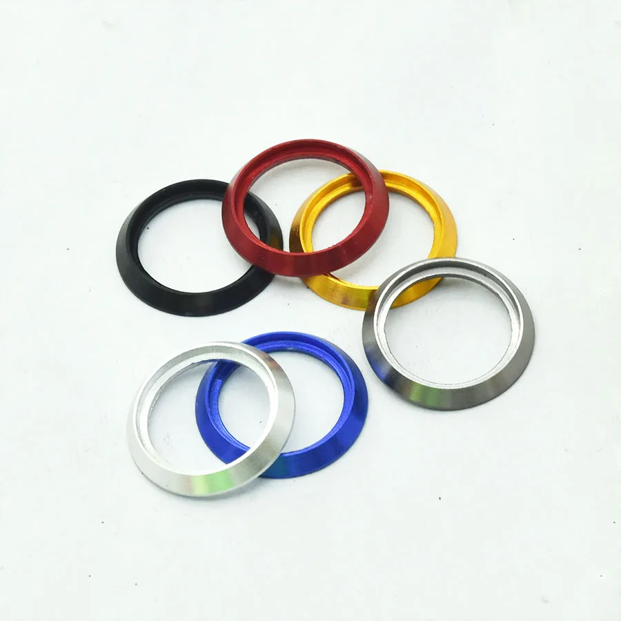 Anillo decorativo Anillo embellecedor para caña de pescar DIY Caña de pescar pieza de aluminio Componentes de reparación control de bobinado de tamaño mixto