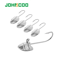 Anzuelos Jig Head con púas JohnCOO para vinilo y jigging