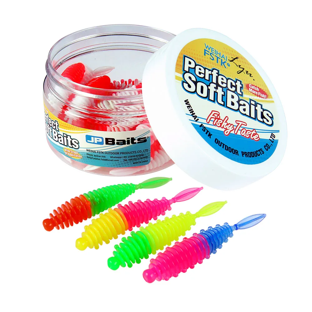 WEIHAI FSTK señuelos blandos de pesca, cebos blandos de 6cm/1,2g, gusanos de mar artificiales, gusanos de tierra, señuelos blandos para pesca, Wobblers - imagen 4