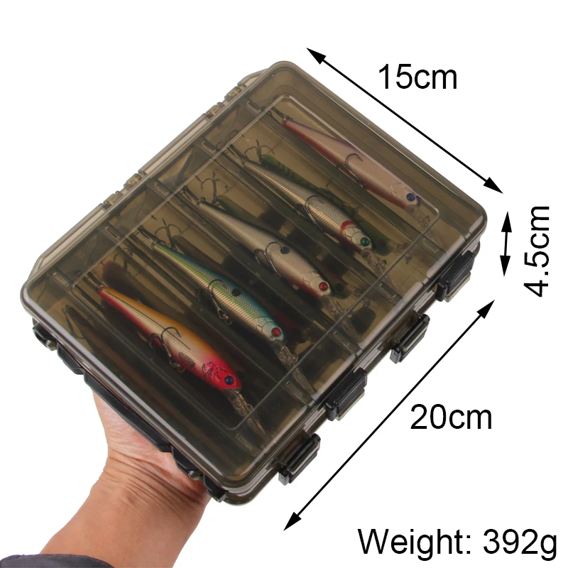 Señuelo de pesca de pececillos, cebo duro Artificial de 13,6g, Wobblers, Crankbait, Lucio, anzuelos triples con caja de aparejos de pesca, 10 piezas - imagen 5