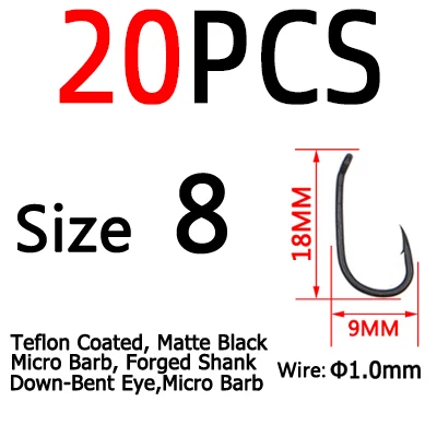 20pcs  Size 8