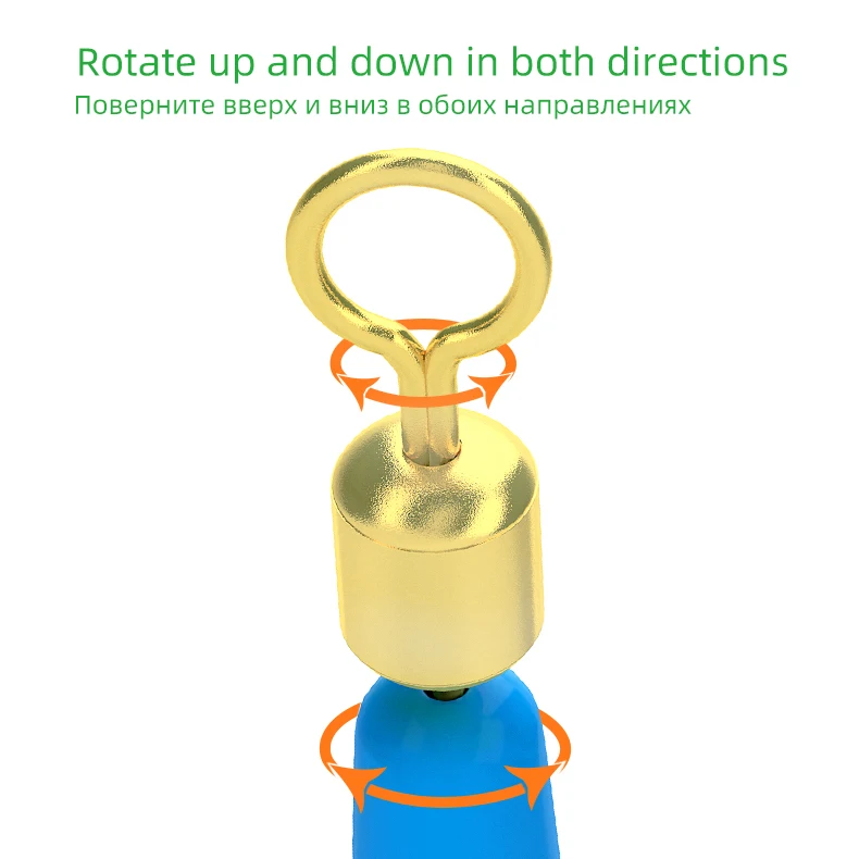 DNDYUJU-Anillo giratorio de rodamiento de bolas, Conector de Pesca, conectores de gancho de Pesca, ganchos, accesorios de enlace rápido, 50 Uds. - imagen 5