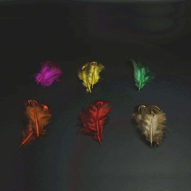 Parches de hombro de faisán con cuello de anillo, plumas de faisán natural, materiales de pesca con mosca, 8 colores opcionales, 20 piezas - imagen 3