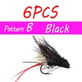 6PCS B Black