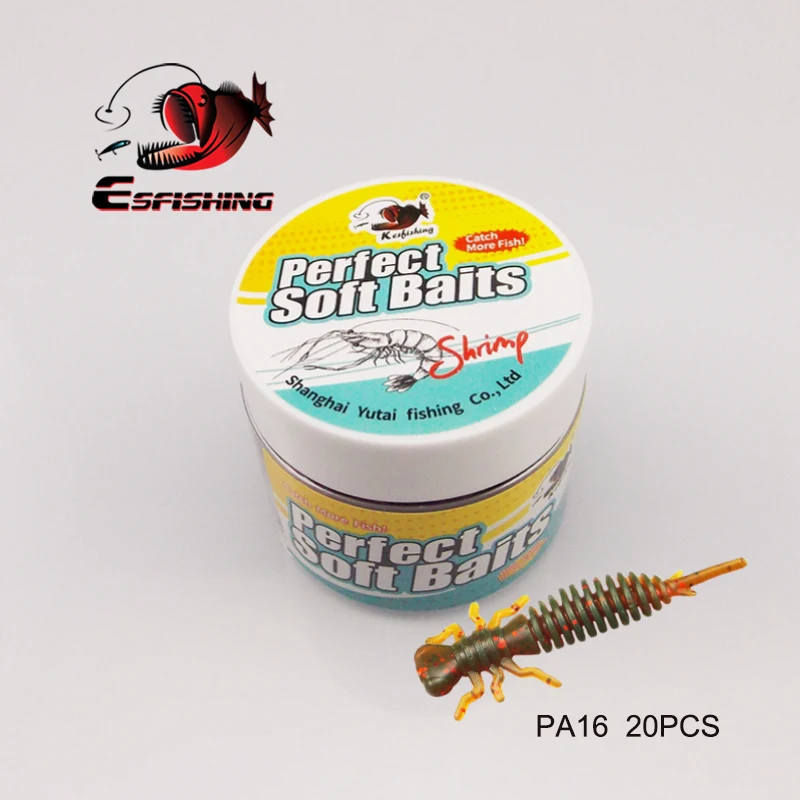 KESFISHING cebo blando Larva 50mm 20 piezas gusano Leurre Peche Jig señuelo aparejos de pesca mejores cebos artificiales para pesca - imagen 5