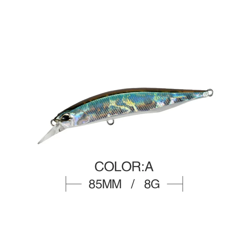 Señuelo de pesca suspendido, cebo duro de 85mm y 8g, 14 colores a elegir, calidad de pececillo profesional, Depth0.8-1,5 m - imagen 3