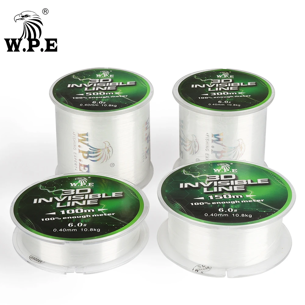 Hilo de nailon resistente para pesca de carpa, hilo de monofilamento de 100m/150m/300m/500m, 0,23mm-0,60mm, Material japonés, 3,8 KG-22KG, marca W.P.E - imagen 2