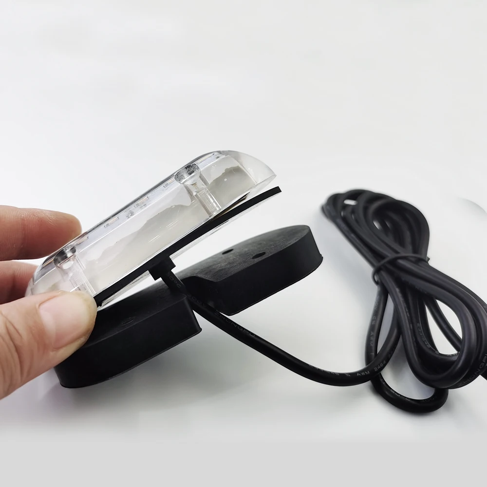 Accesorios para barco, lámpara subacuática marina, luz LED de navegación impermeable, yate, blanco y azul, cubierta de lámpara de PC transparente IP68, 12VDC - imagen 5