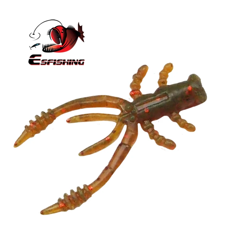KESFISHING cangrejo 45mm 0,8g cebo de Pesca en hielo Isca Artificial Pesca señuelos blandos Jigging invierno para lubina Pike trucha muchos colores - imagen 5