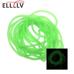 ELLLV Tubo luminoso pesca nocturna con mangas de silicona verde 4m/8m