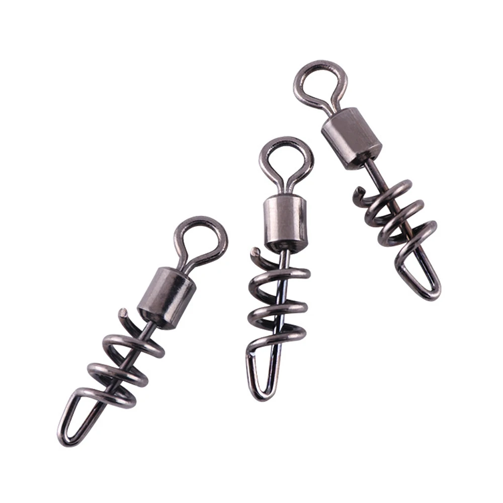 Conector de pesca con anillos giratorios, Pin de rodamiento, accesorio de pesca, 10 unids/lote