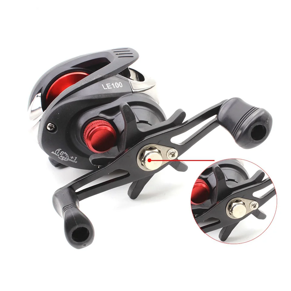 Carretes de fundición de alta velocidad para pesca, carrete de pesca Baitcasting de mano izquierda derecha, con Sistema De Freno magnético - imagen 2