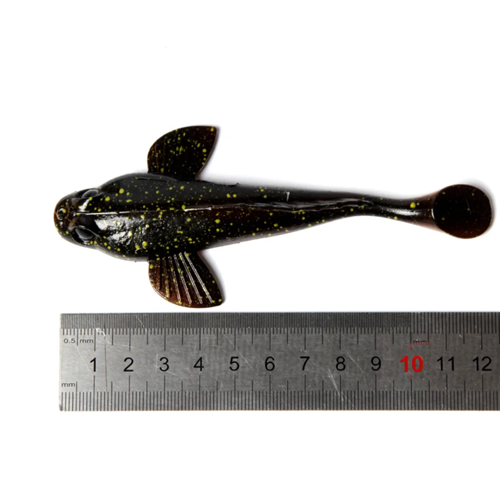 Señuelo de Pesca Goby, cebo suave, Swimbaits, 17g, 12cm, Black Jumping, Dark Sleeper Jig T Tail Bass, señuelo de Pesca Leurre Souple broket, 1 ud. - imagen 4
