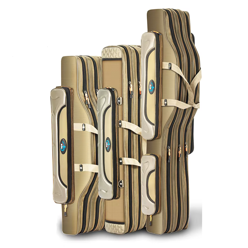 Bolsa de lona plegable para caña de pescar, bolsa de aparejos de pesca portátil de 100 capas, 110/120/2/3 cm, X162G - imagen 2