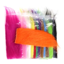 ICERIO-1 bolsa de piel sintética suave, serpentina, cola, ala, Mosca, materiales de atado de pesca