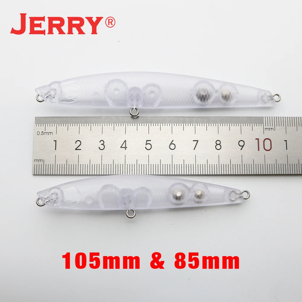 Jerry Blade-señuelo sin pintar, cuerpo en blanco, flotante, Topwater, cebos duros ultraligeros, lápiz de 10 Uds., aparejos de pesca de plástico - imagen 2