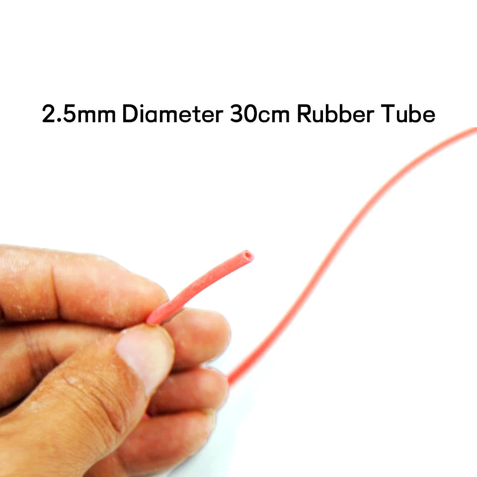 WIFREO-tubo de goma para asiento de flotador de pesca, protección para atar moscas, Anguila, aparejo para Hacer bolas de carpa, Sabiki, 30 Uds., 2,5mm de diámetro, 30cm - imagen 4