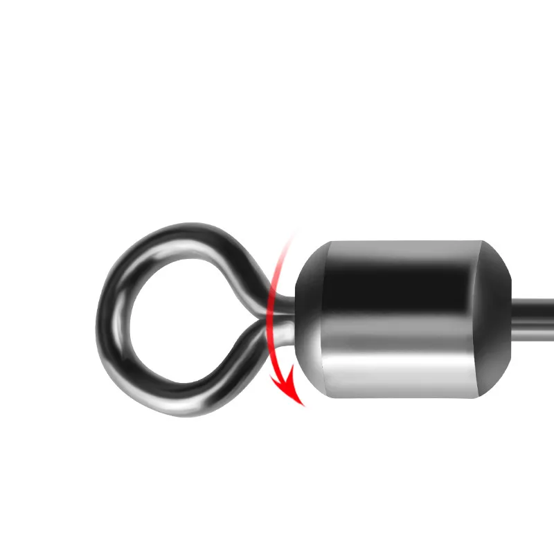 Conector De Pesca De 30 piezas, Pin De acero inoxidable 2 #4 #6 #, rodamiento, pasadores giratorios a presión, artículos De Pesca, aparejos De Pesca - imagen 3