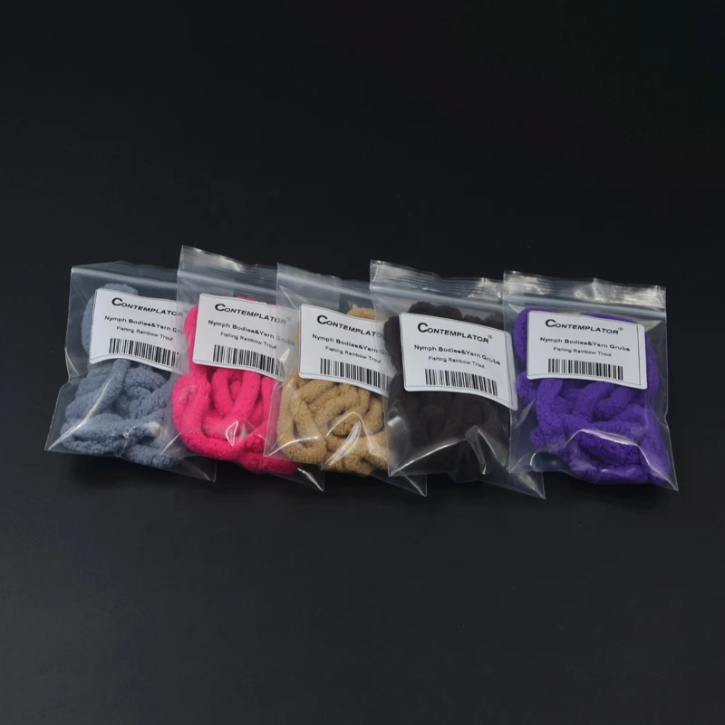 Hilo para mopa y moscas, material para atar moscas, 6mm de diámetro, hilos de trucha marrón, se ata fácilmente al cuerpo de las Ninfas, 10 colores, 10 metros por paquete - imagen 4