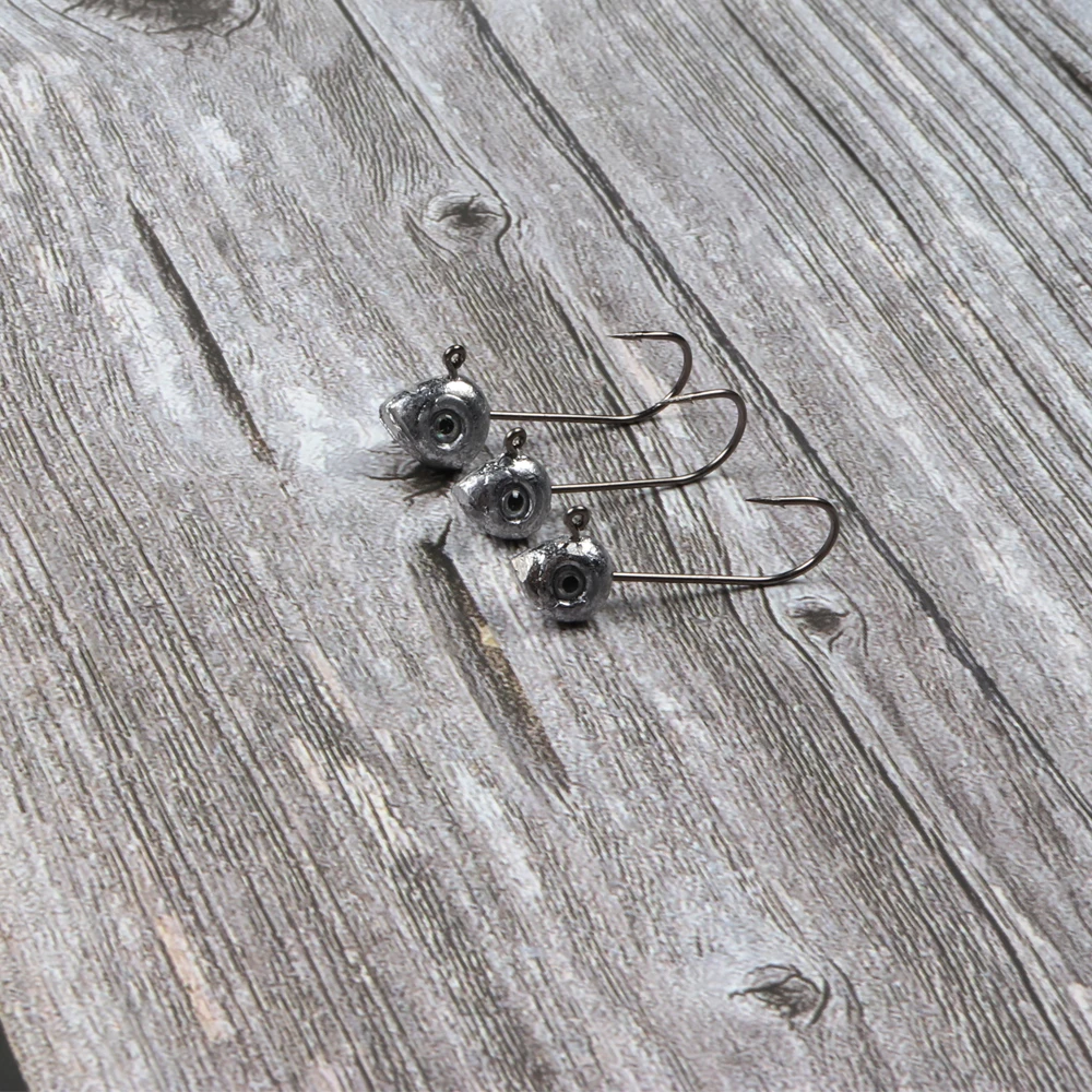 JOHNCOO-Mini anzuelo de 10 piezas, cebo blando de acero al carbono, anzuelos triples, 0,5g, 1g, 2g, 3g, 4g, 5g - imagen 5