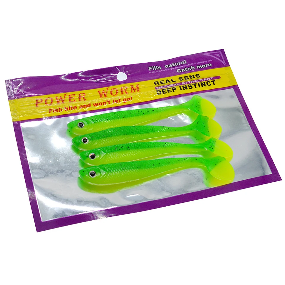 4 unids/lote 110mm/6g de señuelo de pesca de cebo Swimbait Atificial cebos de pesca de Pesca de Mar aborda Wobblers cebos blandos - imagen 4