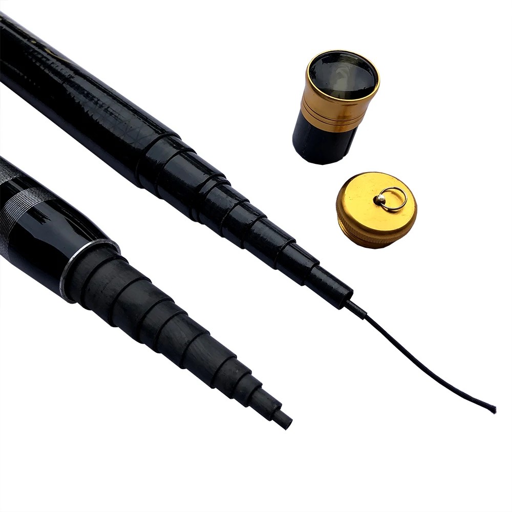 Caña de pescar de fibra de carbono súper ligera, mango telescópico de viaje, 3,6 M, 4,5 M, 5,4 M, 6,3 M y 7,2 M - imagen 5