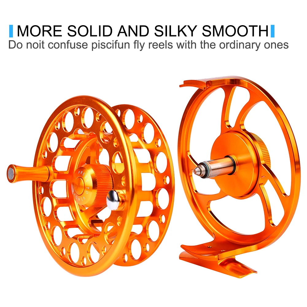 PROBEROS-carrete de pesca con mosca, máquina CNC de corte grande, fundición a presión de aluminio, 5/7, 7/9, 9/10 - imagen 4