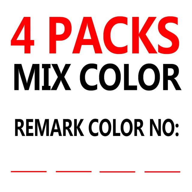 4 pack mix color