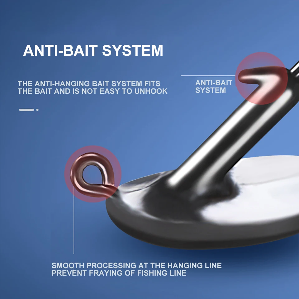WALK FISH-anzuelo de pesca de 3,5g, 5g, 7g, 10g, 14g, señuelo suave, aparejos de pesca, lote de 5 unidades - imagen 5