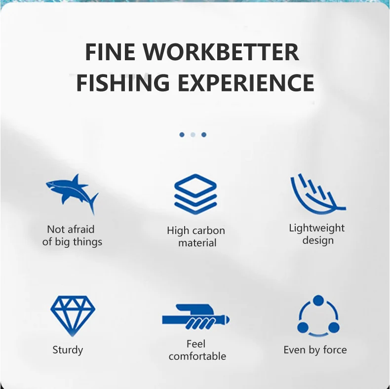 Experimente la emoción de la pesca con nuestras cañas livianas duraderas y de material alto en carbono