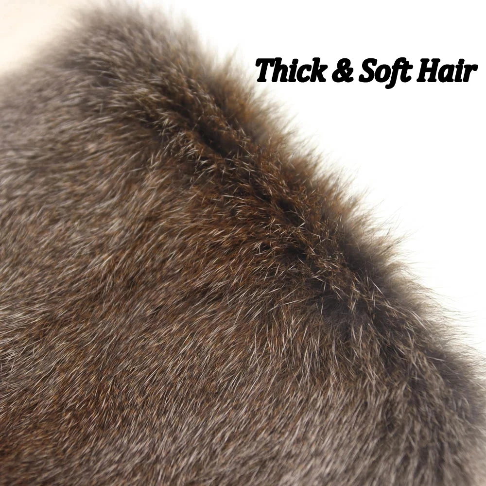 Bimoo, piel de ardilla entera, atado de moscas, mosca seca, ninfa, insectos, Material de doblaje, pelo suave y grueso, piel escocesa, 7 colores - imagen 3