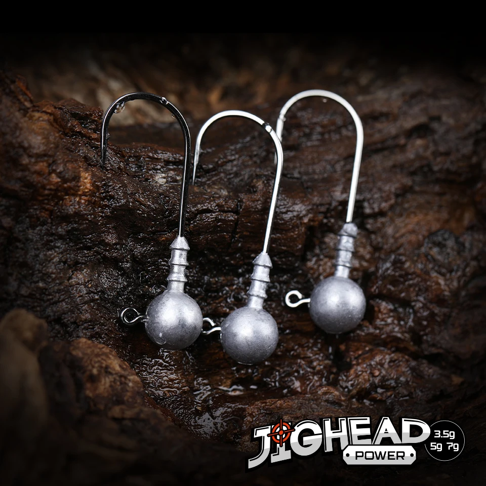 TSURINOYA anzuelos con cabeza de anzuelo 3,5g 5,0g 7,0g señuelo suave aparejo de pesca Lucio Bass Jigging cabeza de plomo accesorios de pesca plomo