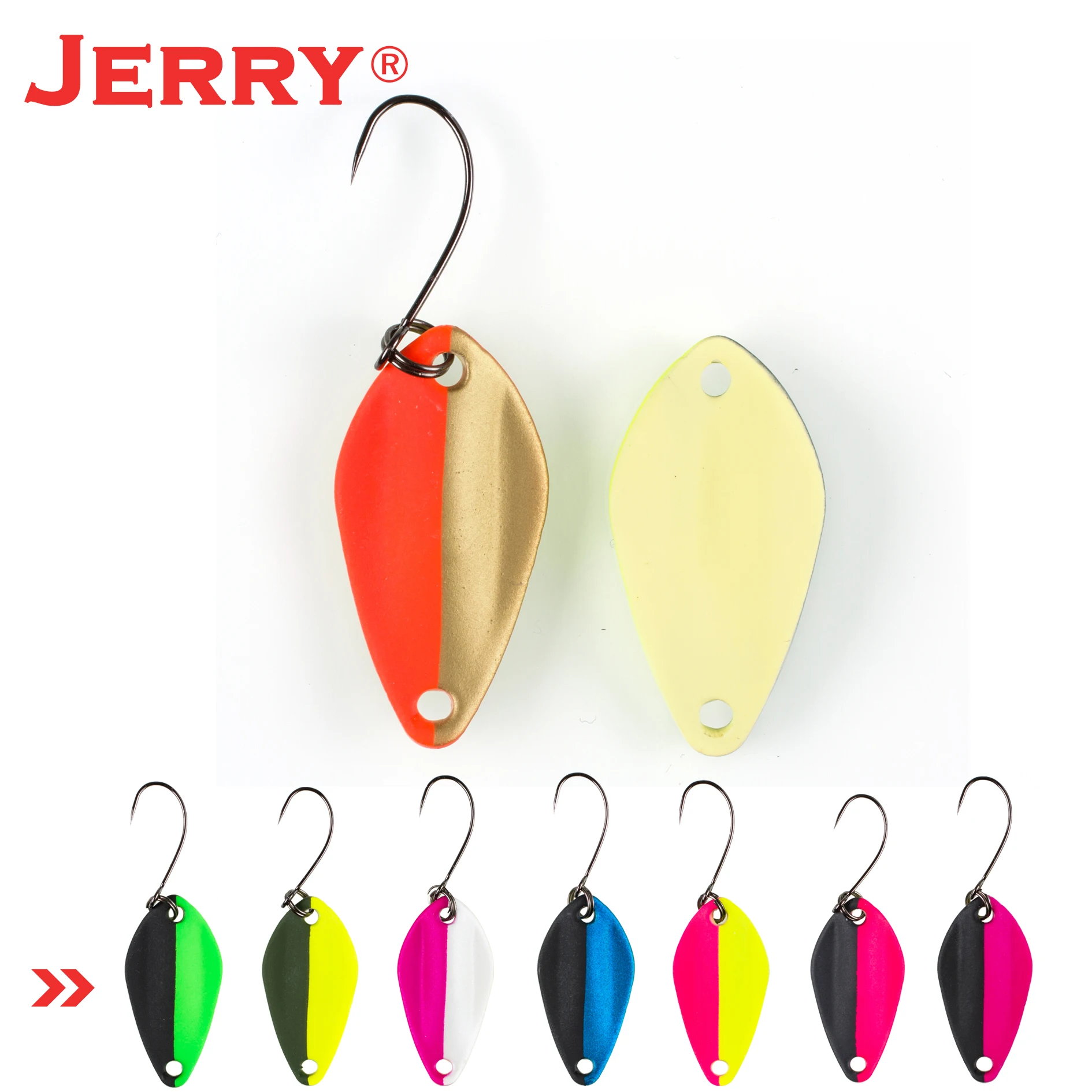 Jerry Auriga-cuchara de pesca Micro ancha, señuelos para trucha, colores UV, aparejos de pesca ultraligeros brillantes, adornos brillantes, venta al por mayor - imagen 3