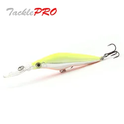 TacklePRO-Señuelos de Pesca M52, cebo duro flotante, Wobbler para nadar, 50mm/3,4g, profundidad de 1,2 m, agua salada, silencioso para lubina