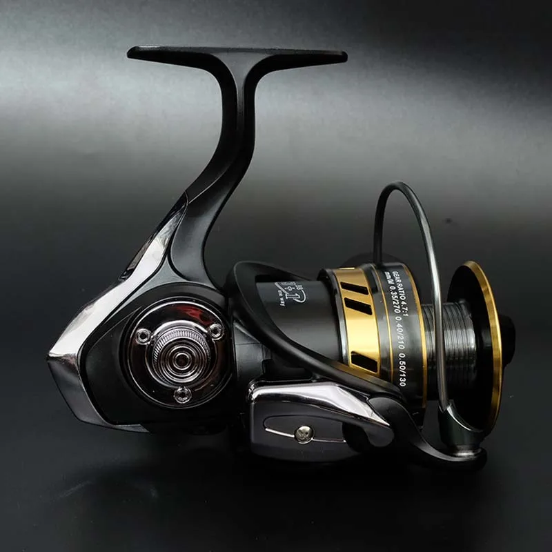 Carrete de pesca 2021 nuevo 13 + 1BB 5,5: 1, carrete giratorio de alta velocidad, mango de Metal, carrete de Metal, carretes Baitcast, carretes de señuelo para alimentador de carpa - imagen 4