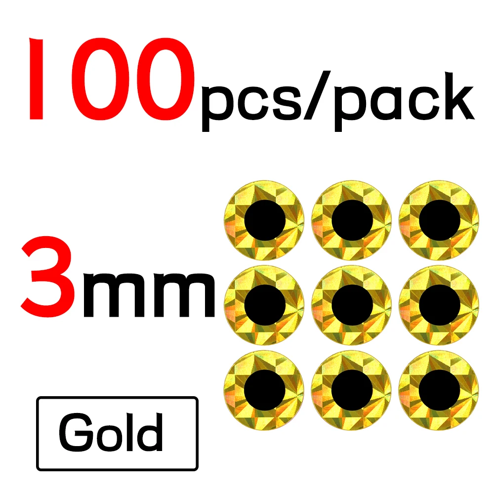 3mm Gold 100pcs