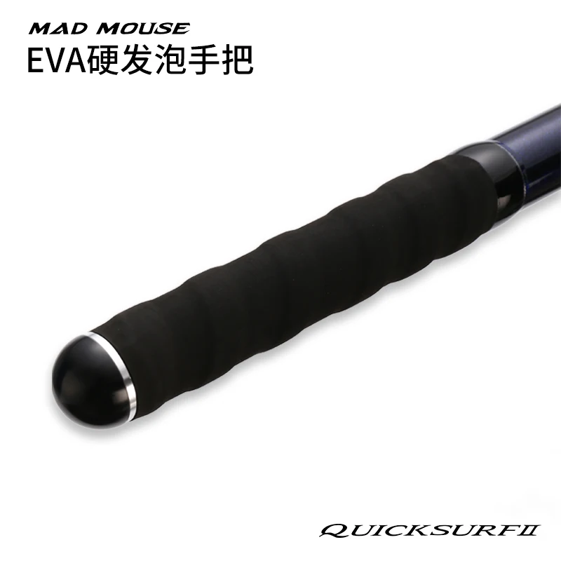 Nuevo MADMOUSE QUICK SURF 4,25 M/4,05 M BX 3 secciones Fuji piezas espiral X carbono Surf caña de pescar plomo 100-300g Surf varillas giratorias - imagen 5