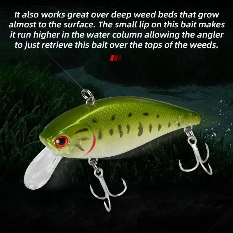 ALLBLUE STALKER 70S hundimiento VIB 14,2g 68mm vibración señuelo de pesca Lipless Crankbait poco profundo Artificial duro cebo Lucio aparejos - imagen 4