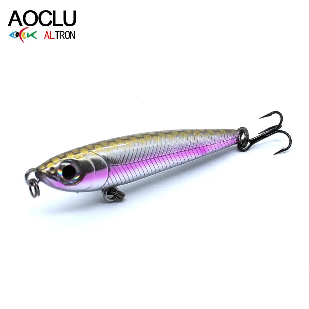 AOCLU-Señuelo de pesca de lápiz de hundimiento, cebo duro, palo de señuelo de pesca, Wobbler, fácil de lanzar, barco de natación, barco de bajura, 50mm, 2,8G