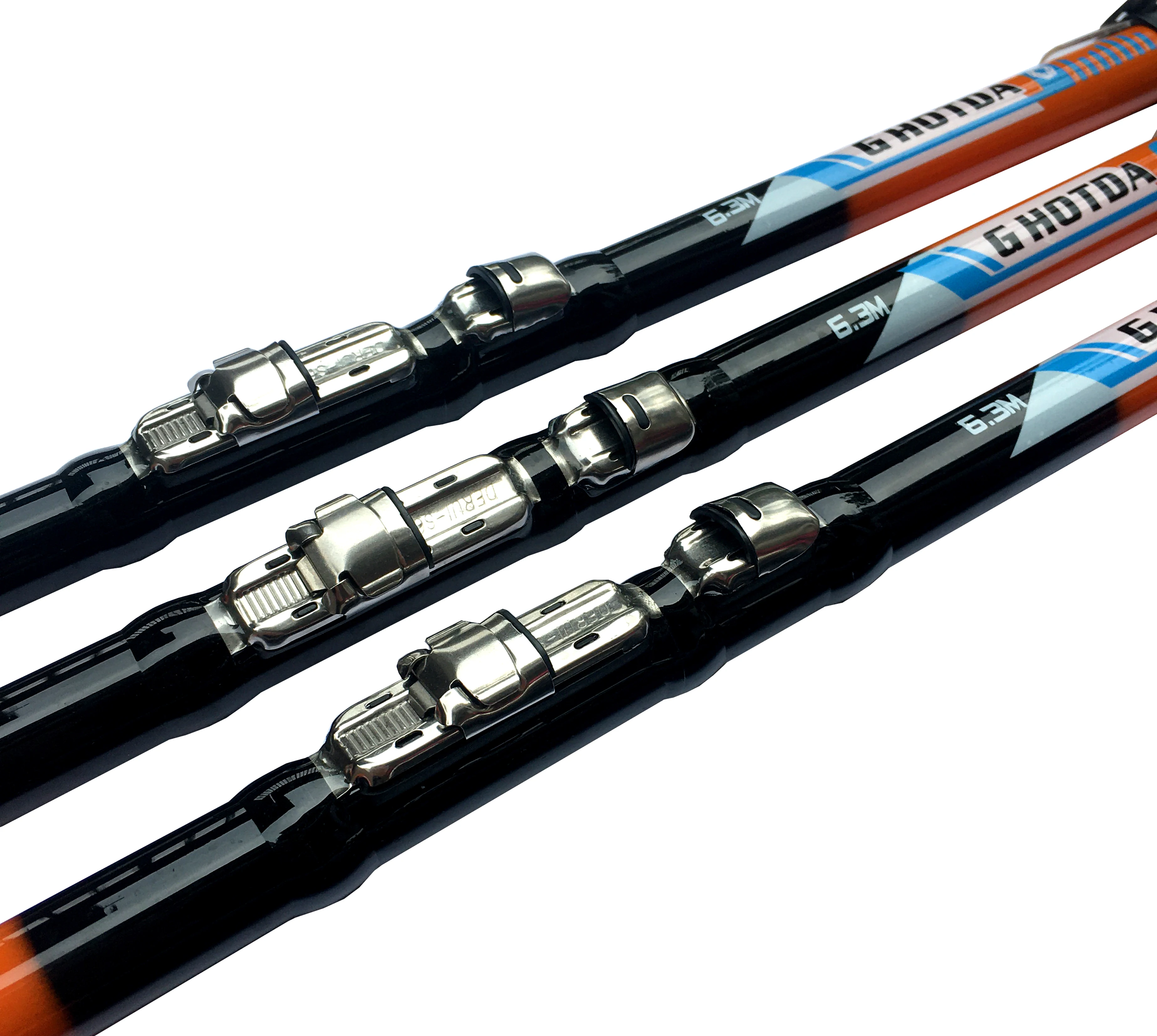 GHOTDA-caña de pescar telescópica de fibra de carbono, alimentador de carpa, 2,7 M, 3,6 M, 4,5 M, 5,4 M, 6,3 M - imagen 4